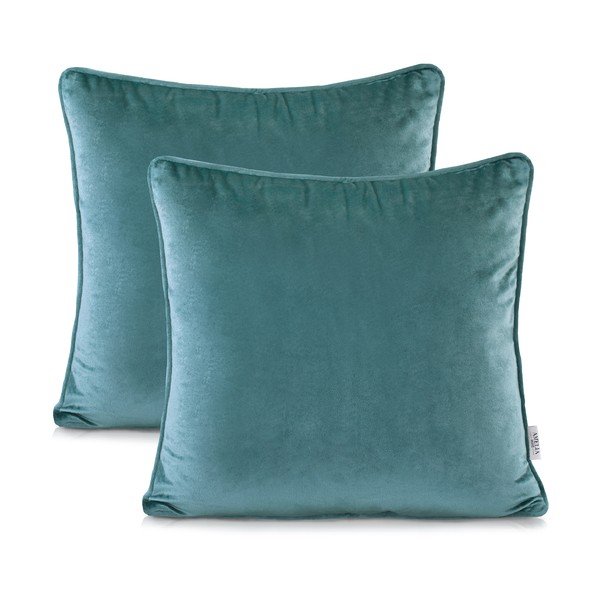 Set di 2 federe Nancy Lightblue, 45 x 45 cm - AmeliaHome-image-2