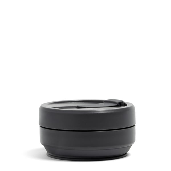 Tazza da viaggio pieghevole grigio antracite Carbon, 710 ml Titan - Stojo-image-1