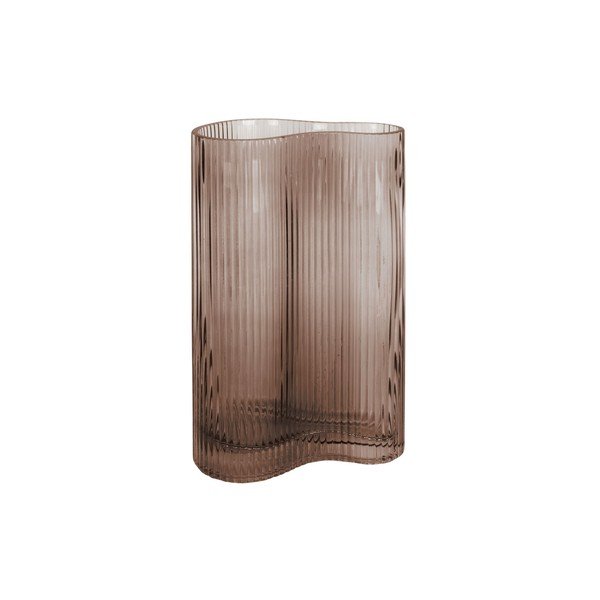 Vaso in vetro marrone Wave, altezza 27 cm Allure Wave - PT LIVING-image-2