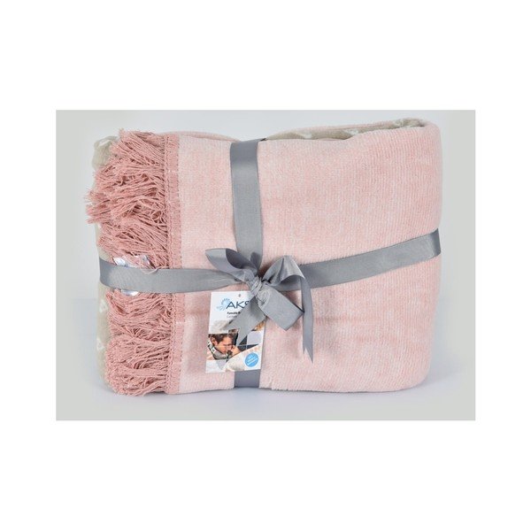 Coperta di cotone Candy Pembe, 220 x 180 cm - Armada-image-1