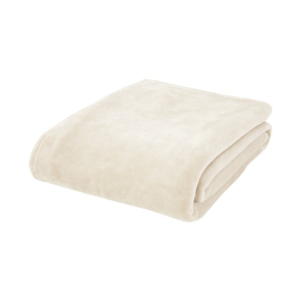 Coperta color crema in micropile 130x170 cm Raschel Velvet – Catherine Lansfield
