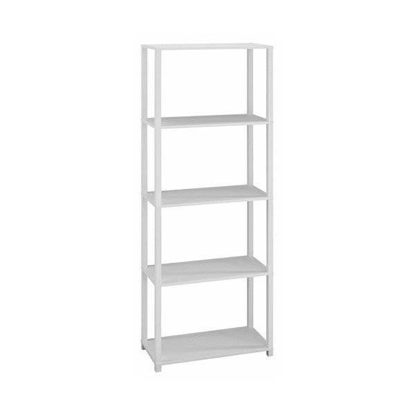 Libreria a quattro piani in legno bianco Damien - Støraa-image-1