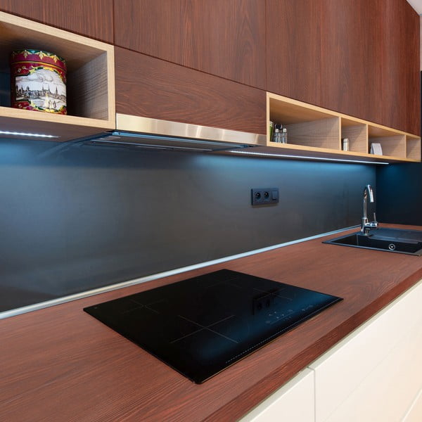 Adesivo per mobili 200x60 cm Dark Walnut Wood - Ambiance-image-4