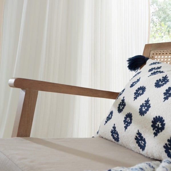 Tenda sottile bianca in cotone 140x137 cm Zofia Broderie Anglaise – Pineapple Elephant-image-3