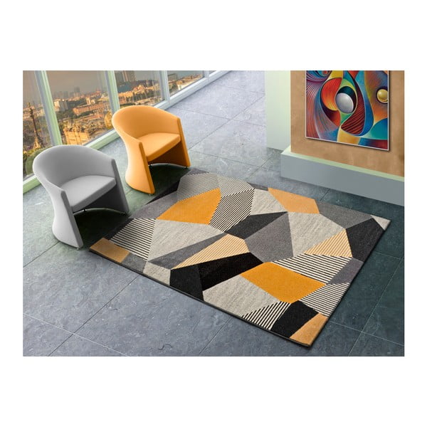 Tappeto arancione e grigio , 60 x 120 cm Gladys Sarro - Universal-image-1
