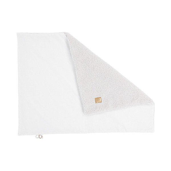 Coperta per bambini bianca in sherpa 100x77 cm – Meowbaby-image-1