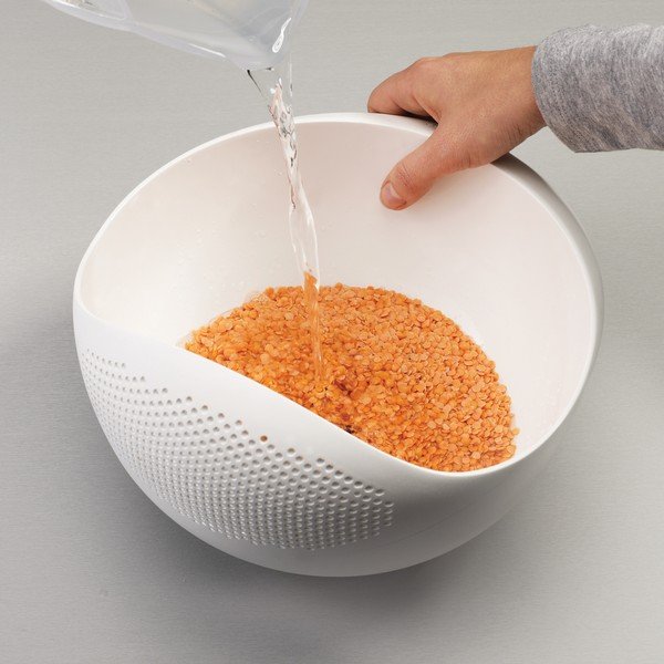 Zelená mísa s cedníkem Joseph Joseph Prep&Serve, délka 29 cm-image-1