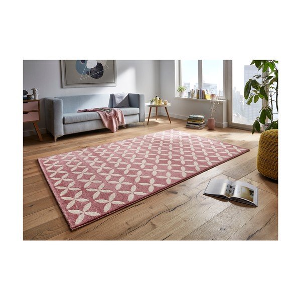 Růžový koberec Mint Rugs Tiffany, 120 x 170 cm-image-3