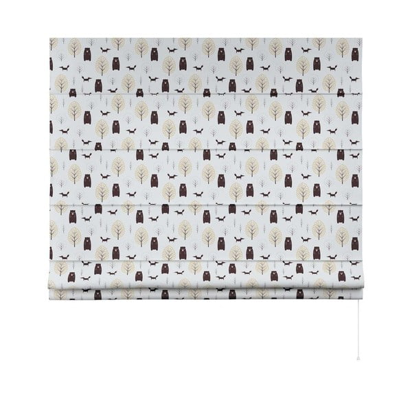 Tenda a rullo bianco-marrone per bambini 170x160 cm Magic - Yellow Tipi-image-3