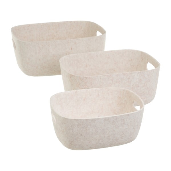 Set di cesti in tessuto 3 pz 36x28x16 cm – Casa Selección