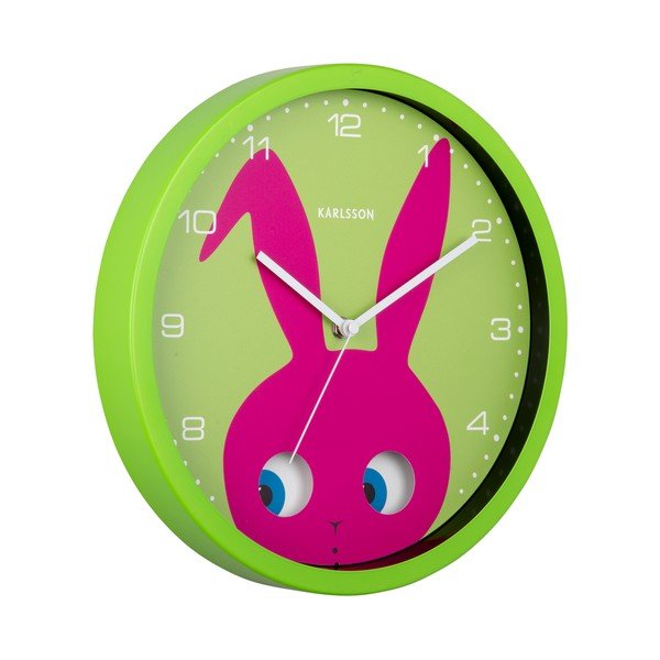 Orologio per bambini ø 31 cm Peekaboo Bunny - Karlsson-image-3