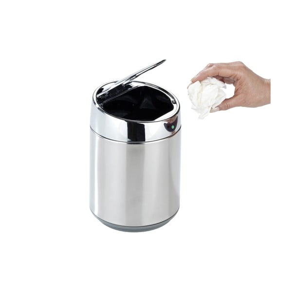 Cestino touchless in acciaio inox 800 ml - Maximex-image-2