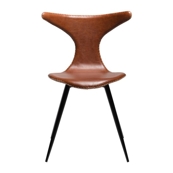 Sedia in similpelle marrone e Dolphin - DAN-FORM Denmark-image-2