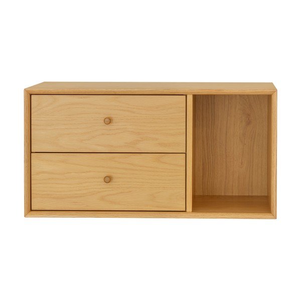 Componente - cassetti in rovere decorato in colore naturale 43x33 cm Z - Tenzo-image-4