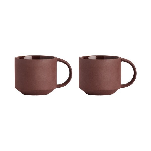 Tazze in set color terracotta in terracotta 2 pz Yuka – OYOY Living Design
