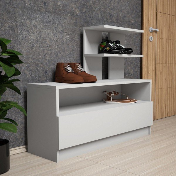 Scarpiera bianca Muzzo Airy - Puqa Design-image-1