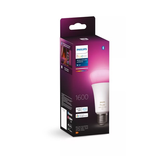 Lampadina smart a LED E27, 15 W White and color ambiance - Philips Hue-image-1