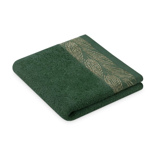 Set di asciugamani per viso e corpo tipo terry verdi in cotone 6 pz Allium – Restilo-image-3
