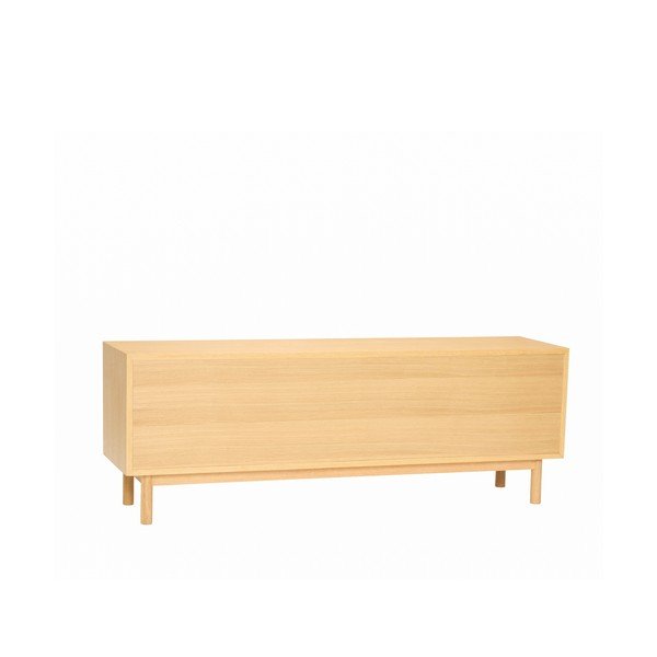 Credenza di colore naturale con effetto rovere 140x50x37 cm Nobby – Hübsch-image-2