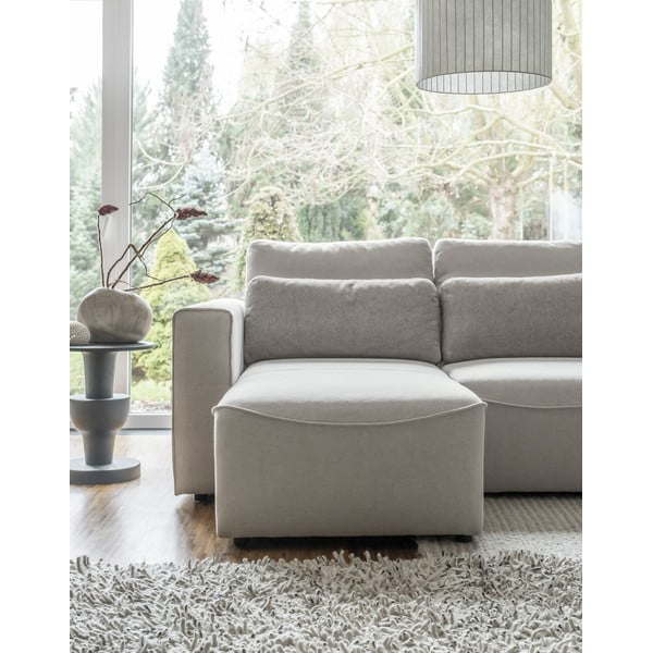 Divano letto angolare crema (a U) Homely Tommy - Miuform-image-4