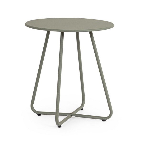 Tavolino da giardino rotondo in acciaio ø 45 cm Jable   – Bizzotto
