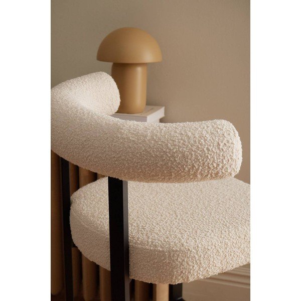 Sgabello da bar bianco e nero imbottito (altezza della seduta 66 cm) Parie – Ellos Home-image-2
