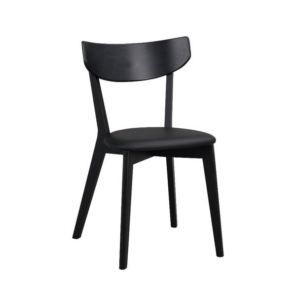 Sedia da pranzo in rovere nero Ami - Rowico-image-2