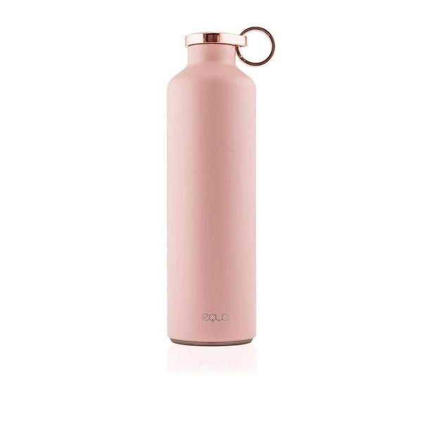 Bottiglia da viaggio rosa in acciaio inox 0,68 l Basic - Equa