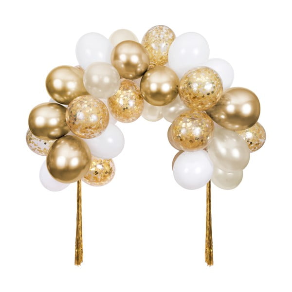 Accessori per feste in set da 40 pezzi Gold Balloon Arch - Meri Meri