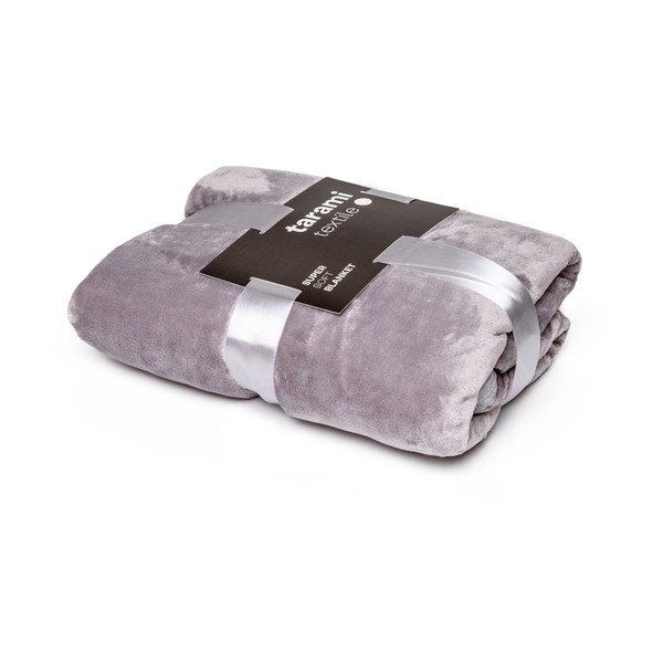 Coperta grigia , 200 x 150 cm - Tarami-image-4