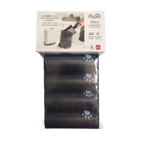 Sacchetti neri per gatti in set da 4 11x18 cm Biala - Rotho-image-1