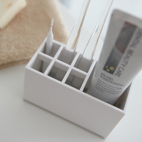 Portaspazzolino bianco Mist - YAMAZAKI-image-2