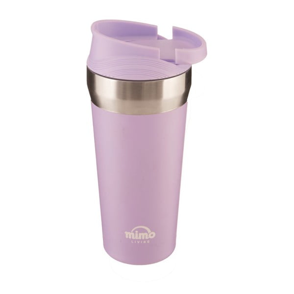 Tazza termica da viaggio in acciaio inox viola chiaro, 380 ml Mimo - Premier Housewares