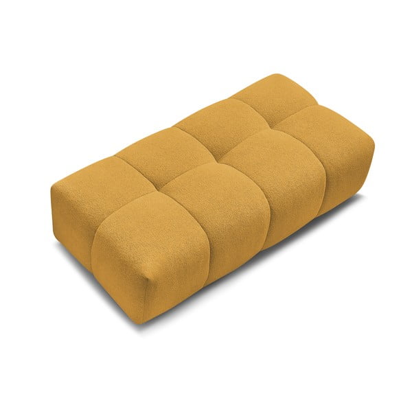 Poggiapiedi color senape con rivestimento in ciniglia Everest – Bobochic Paris-image-4