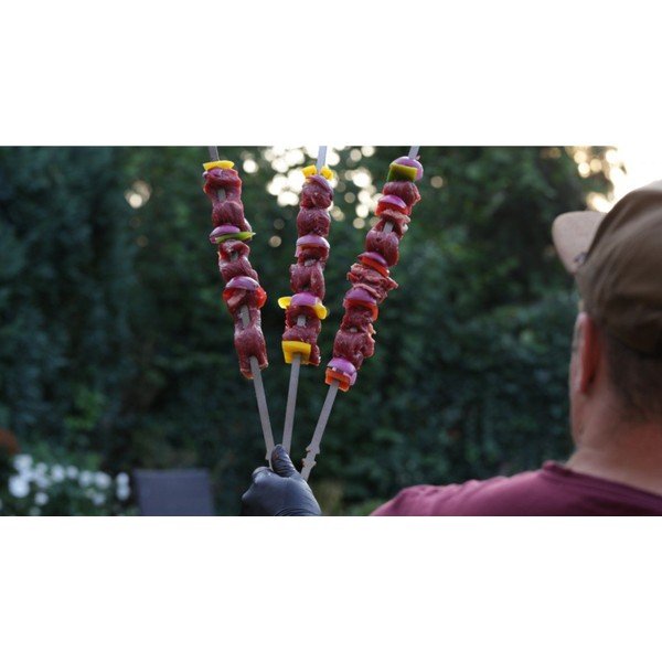 Set di spiedini in acciaio inox 3 pz Rotisserie – Remundi-image-1