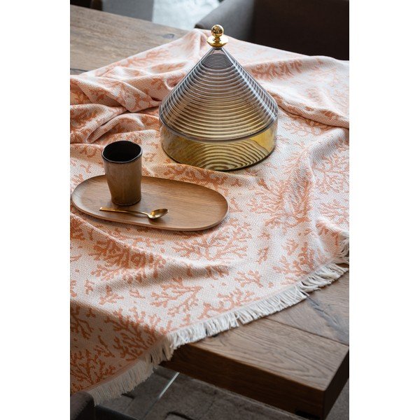 Plaid rosa con contenuto di cotone , 140 x 180 cm Coral - Euromant-image-3