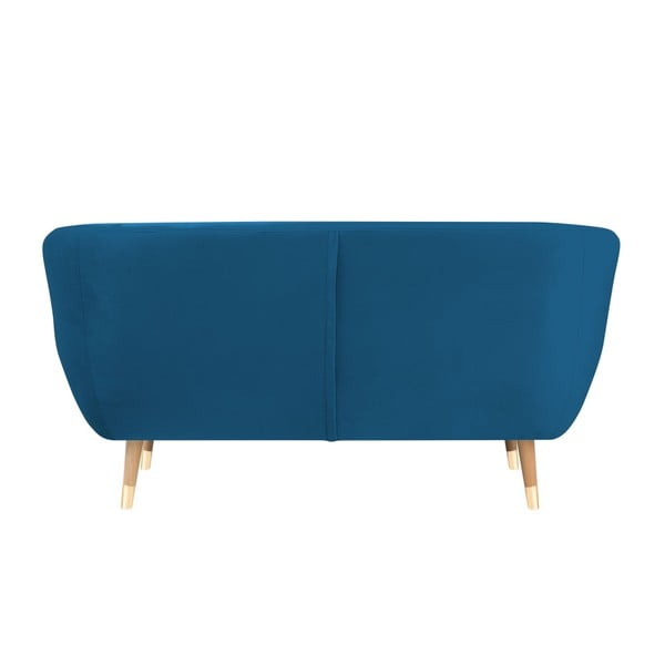 Divano in velluto blu, 158 cm Benito - Mazzini Sofas-image-4