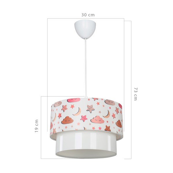 Lampadario bianco per bambini ø 30 cm Kinder - Squid Lighting-image-3