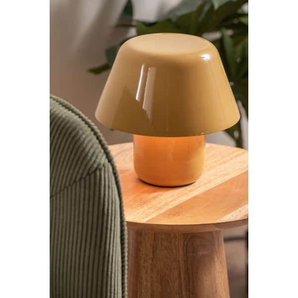 Lampada da tavolo giallo ocra (altezza totale 19 cm) Afan  – Leitmotiv-image-1