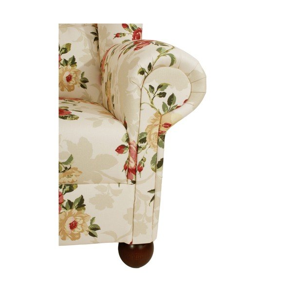 Poltrona a fiori beige Monarch Chenille - Max Winzer-image-2