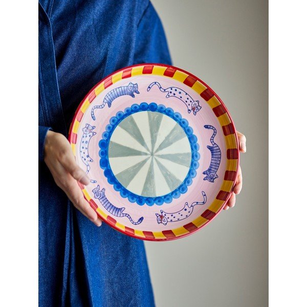 Vassoio vassoio di servizio in ceramica ø 30 cm Missy – Bloomingville-image-3