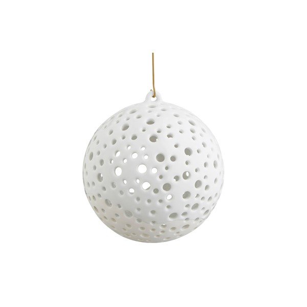 Portacandele natalizio in bone china bianca, ⌀ 12 cm Nobili - Kähler Design