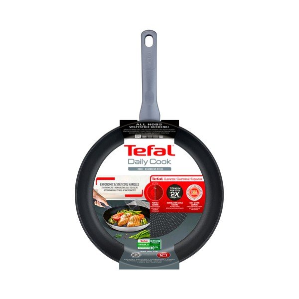 Padella in acciaio inox con superficie antiaderente ø 28 cm Daily Cook G7300655 – Tefal-image-3