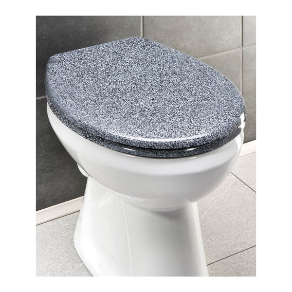 Sedile WC in granito con chiusura facilitata Premium , 45,2 x 37,6 cm Ottana - Wenko