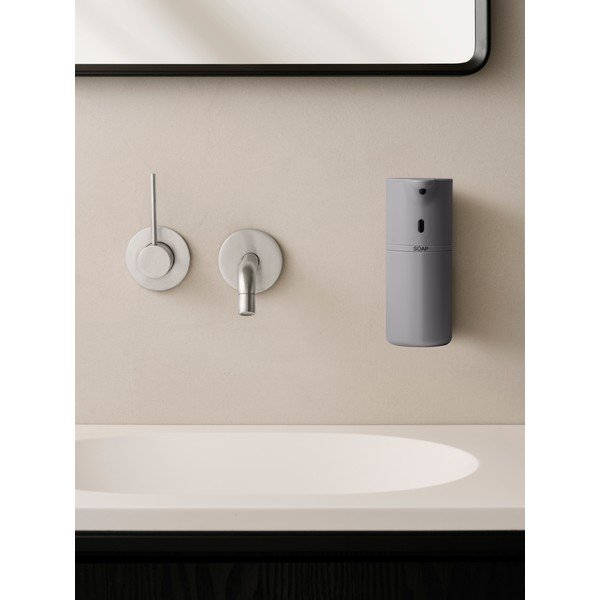 Dispenser di sapone in plastica touchless grigio da parete 260 ml Fineo - Blomus-image-1