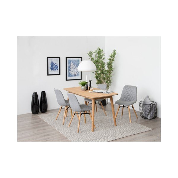 Set di 2 sedie da pranzo grigio chiaro Lif - Actona-image-1