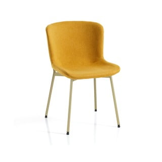 Sedie da pranzo in set giallo ocra 2 pz Snug – Tomasucci