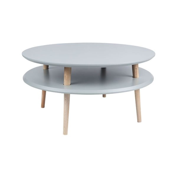 Tavolino UFO 35x70 cm, grigio scuro - Ragaba