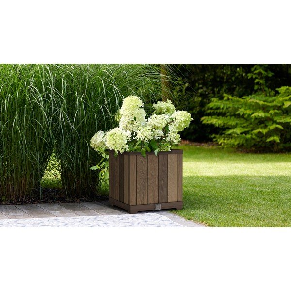 Vaso per fiori in plastica con sistema di auto-irrigazione Deco Square – Keter-image-4