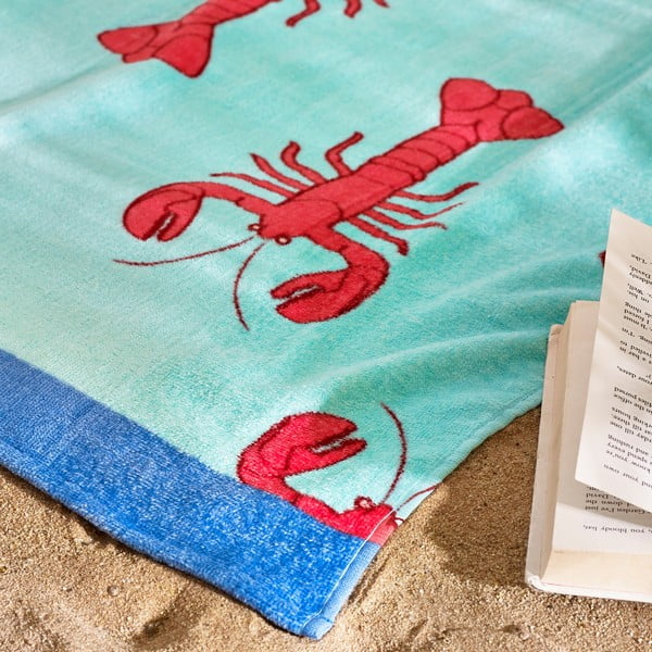 Telo mare blu in cotone 76x160 cm Lobster – Catherine Lansfield-image-2